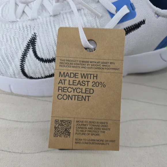 Nike Mens Free RN FK Next Nature White Running Shoes FB1276-104 Size 8.5 NEW